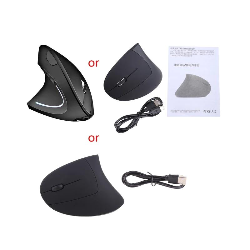 

Перезаряжаемая эргономичная Вертикальная мышь с USB-приемником