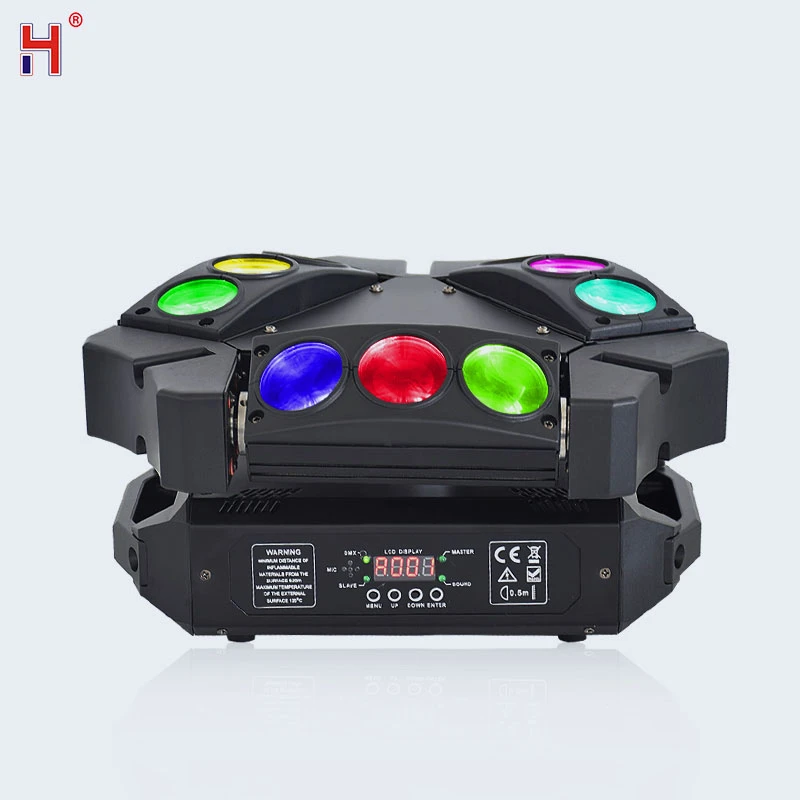

Moving Head 9X12W RGBW 4In1 LED Lyre Beam Spider Light Professional Stage Lighting For DJ Disco Party Nightclub