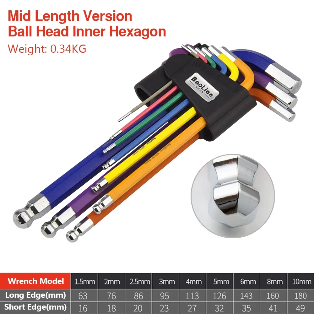 

Набор шестигранных ключей Baolian 9 предметов