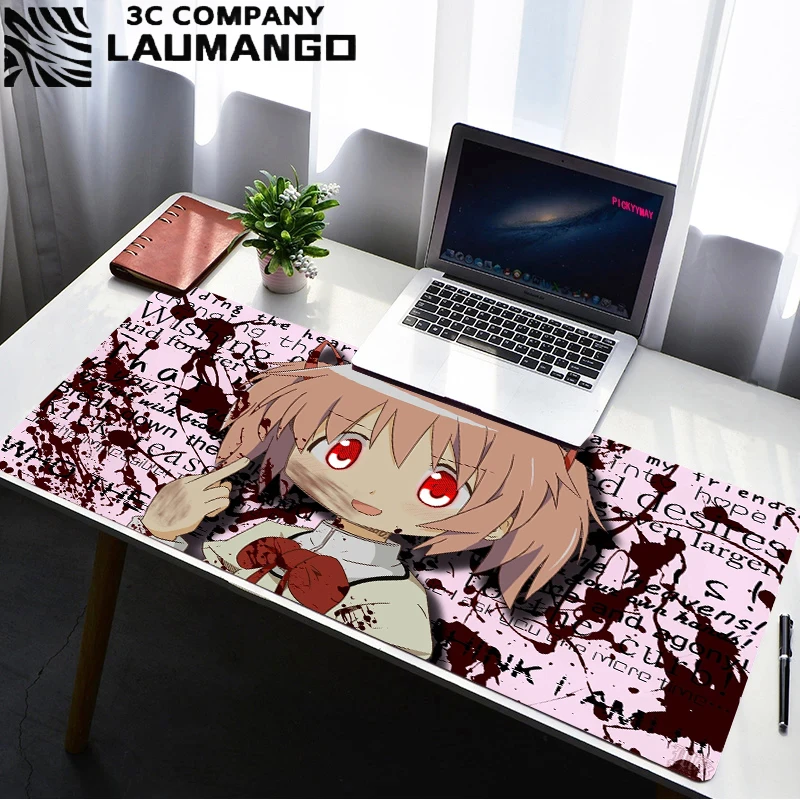 

Madoka Magica Keyboard Mat Pc Accessories Gamer Mouse Pad Pads Gaming Laptops Desk Large Cartoon Mousepad Anime Carpet Protector