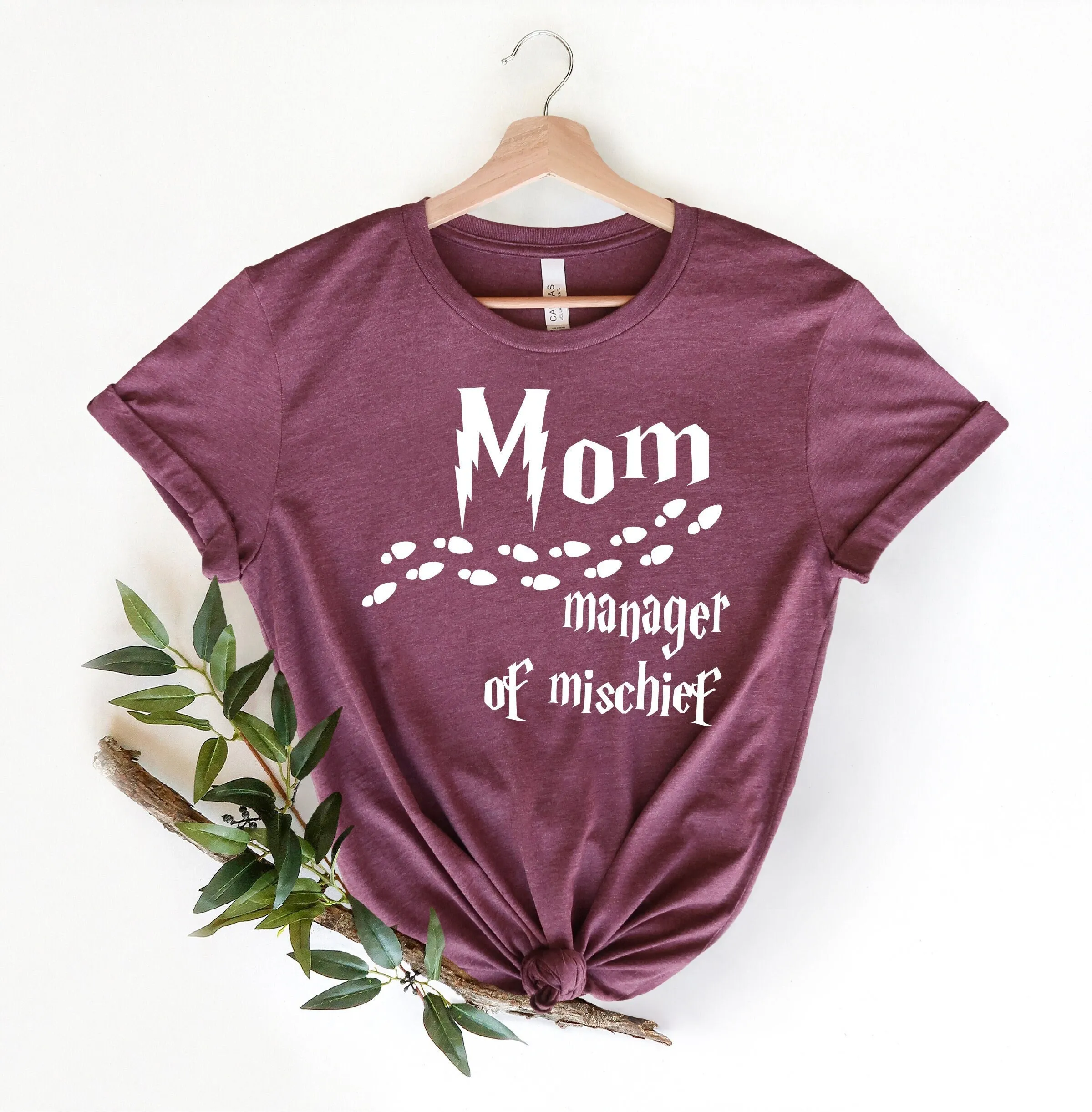 Футболка Mom Manager Of Mischief семейная забавная и креативная футболка координатор Encourager