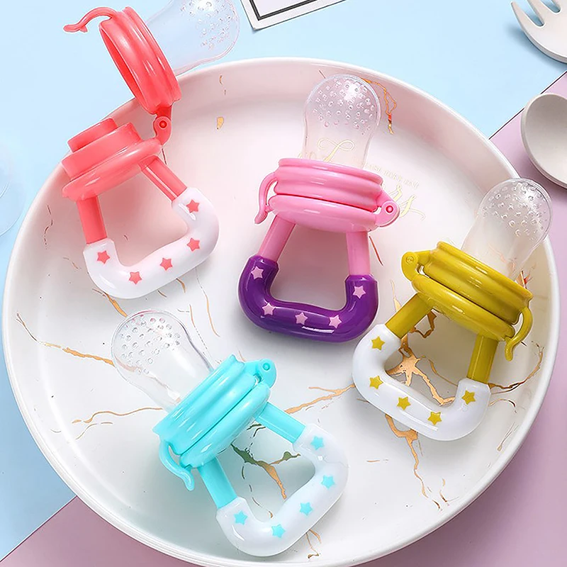 

New Baby Fruit Feeder Pacifier Teething Toys Fresh Food Feeder Infant Fruit Nipple Silicone Pouches for Toddlers Kids Boy Girl