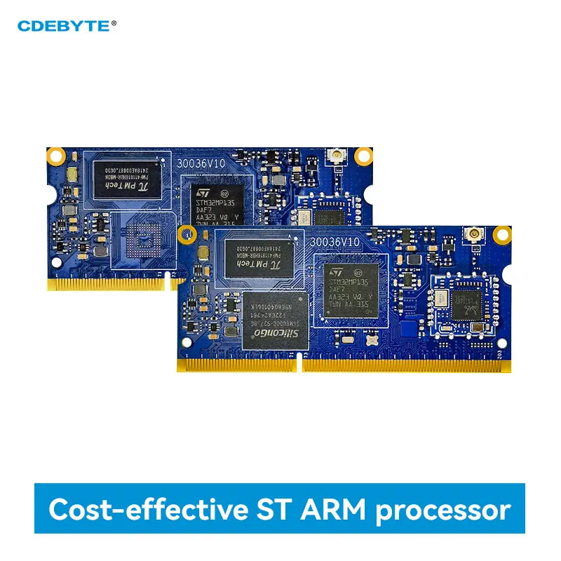 Фото Основная плата STM32MP135 CDEBYTE ECK10-135 серии ARM Cortex-A7 1 ГГц Linux Dual Gigabit Ethernet RGB888 SODIMM 256 МБ/512 МБ DDR3L №1