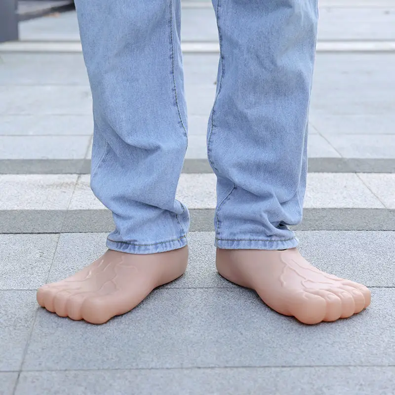 Artificial Foot Shoes Quirky Ideas Men's and Women's Toe Big Foot Spoof Red Five Finger Feet Fashion