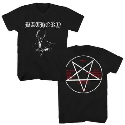 Футболка Bathory Black Metal Venom для мужчин и женщин в стиле хип-хоп уличная одежда с