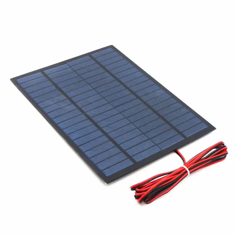 

6 В, 3 Вт, 4,5 Вт, 6 Вт, 10 Вт, 9 В, 2 Вт, 4,2 Вт, 12 В, 2 Вт, солнечная панель с мини-зарядным устройством с дисплеем аккумулятора, DIY KIT PH 2,0, кабель