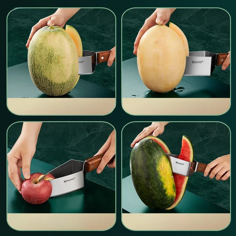 Треугольный резак для арбуза Утолщенная нержавеющая сталь Тесак Для дыни Резак