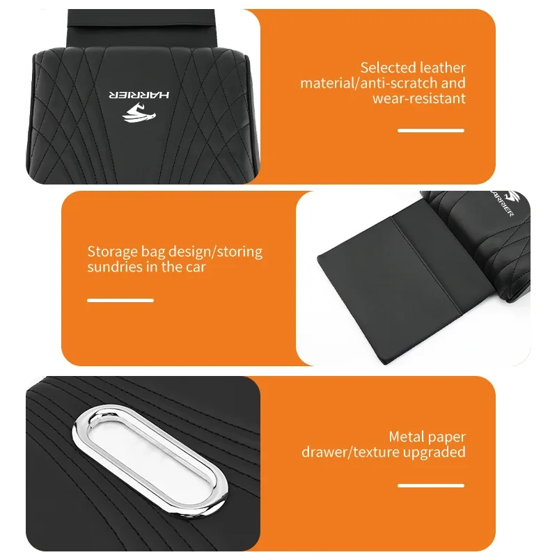 Кожаная автомобильная коробка подушка для поддержки локтя держатель салфеток