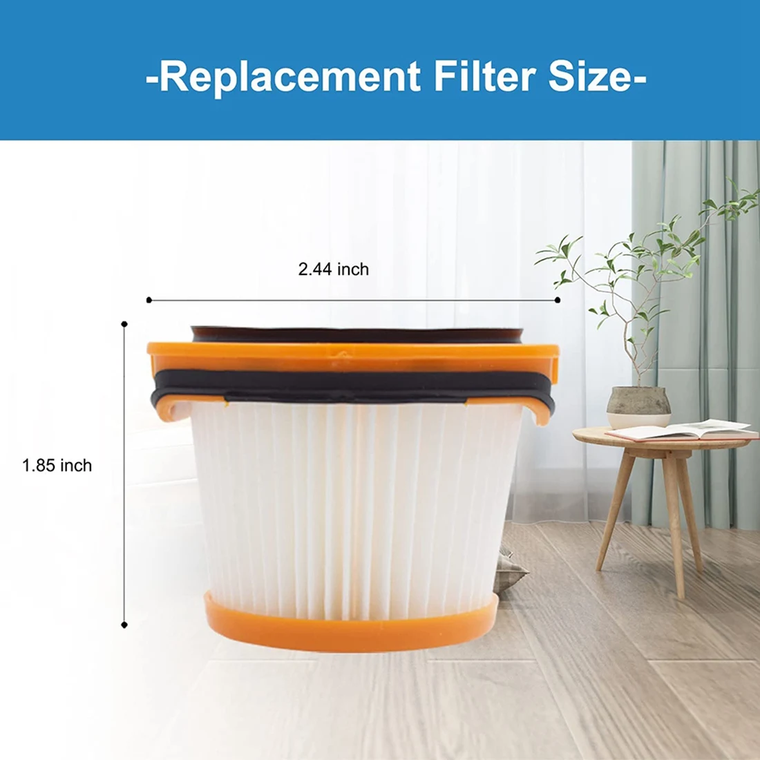 Сменный вакуумный фильтр из 4 шт. для системы Shark Wandvac WV360 WS620 WS630 WS632 WS632BLBRN WS632GDBRN