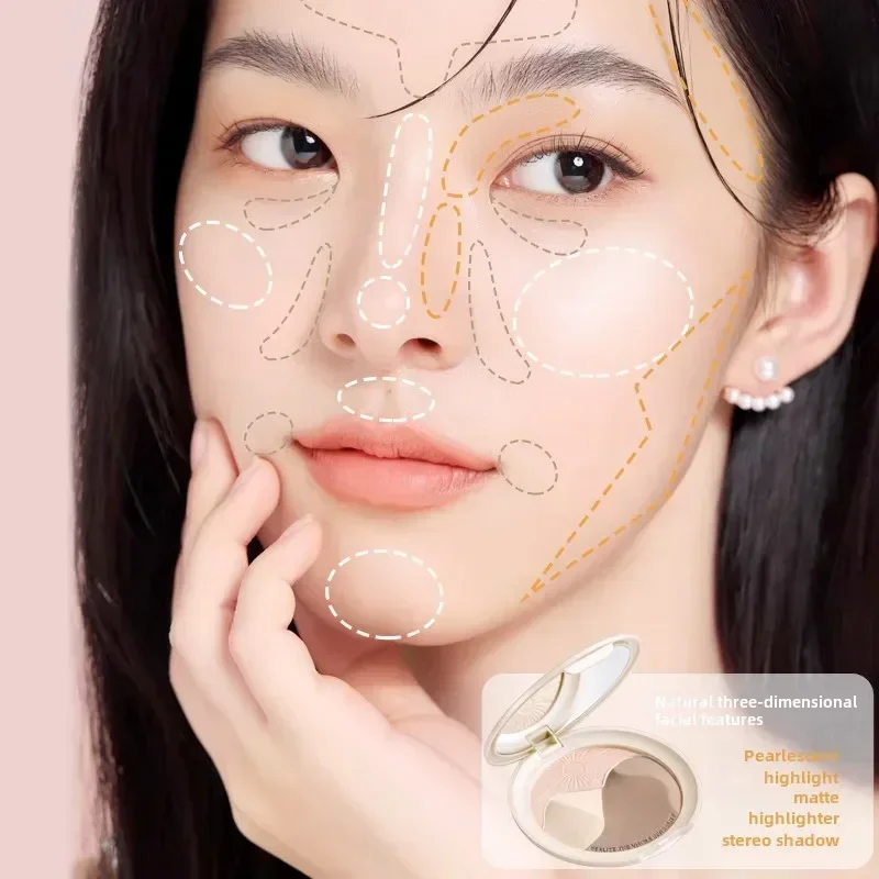 ForeverKey Finishing Face Palette Makeup Highlighter Nose Shadow Contour Powder Matte Iluminador Light to Medium