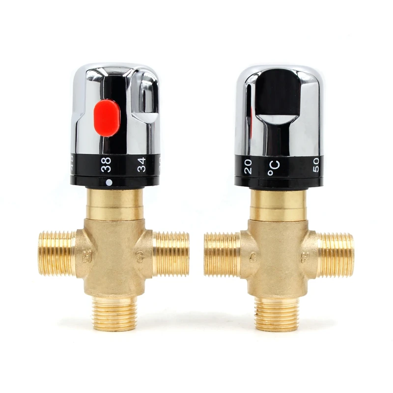 

Promotion! Brass Thermostatic Mixing Valve Bathroom Faucet Temperature Mixer Control Thermostatic Valve Home Improvement