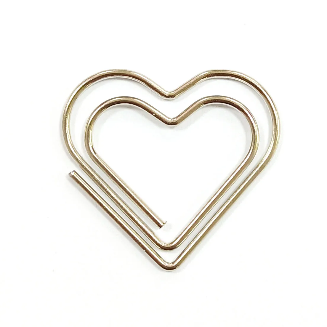 

Металлические скрепки в форме сердца ALLTU