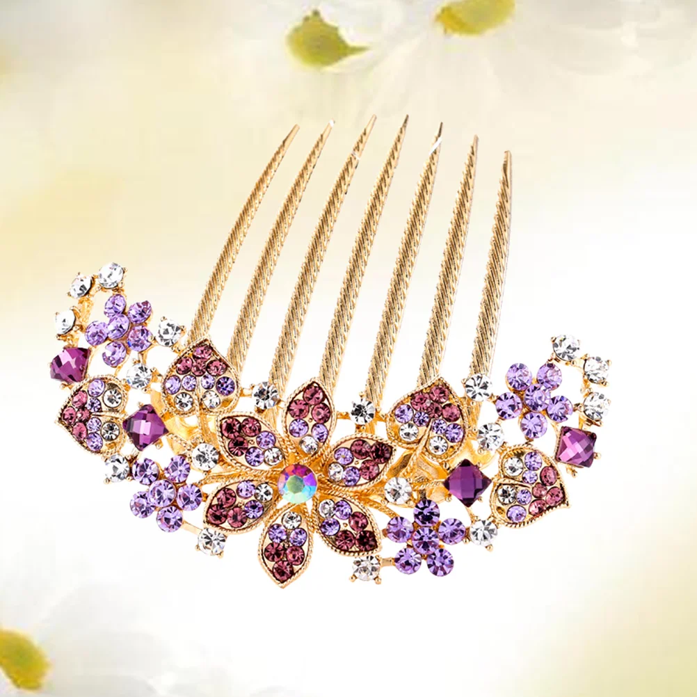 

1 Pc Rhinestone Side Combs for Womens Hair Rhinestone Hair Comb Vintage Hair Combs for Women Rhinestone Bridal Comb