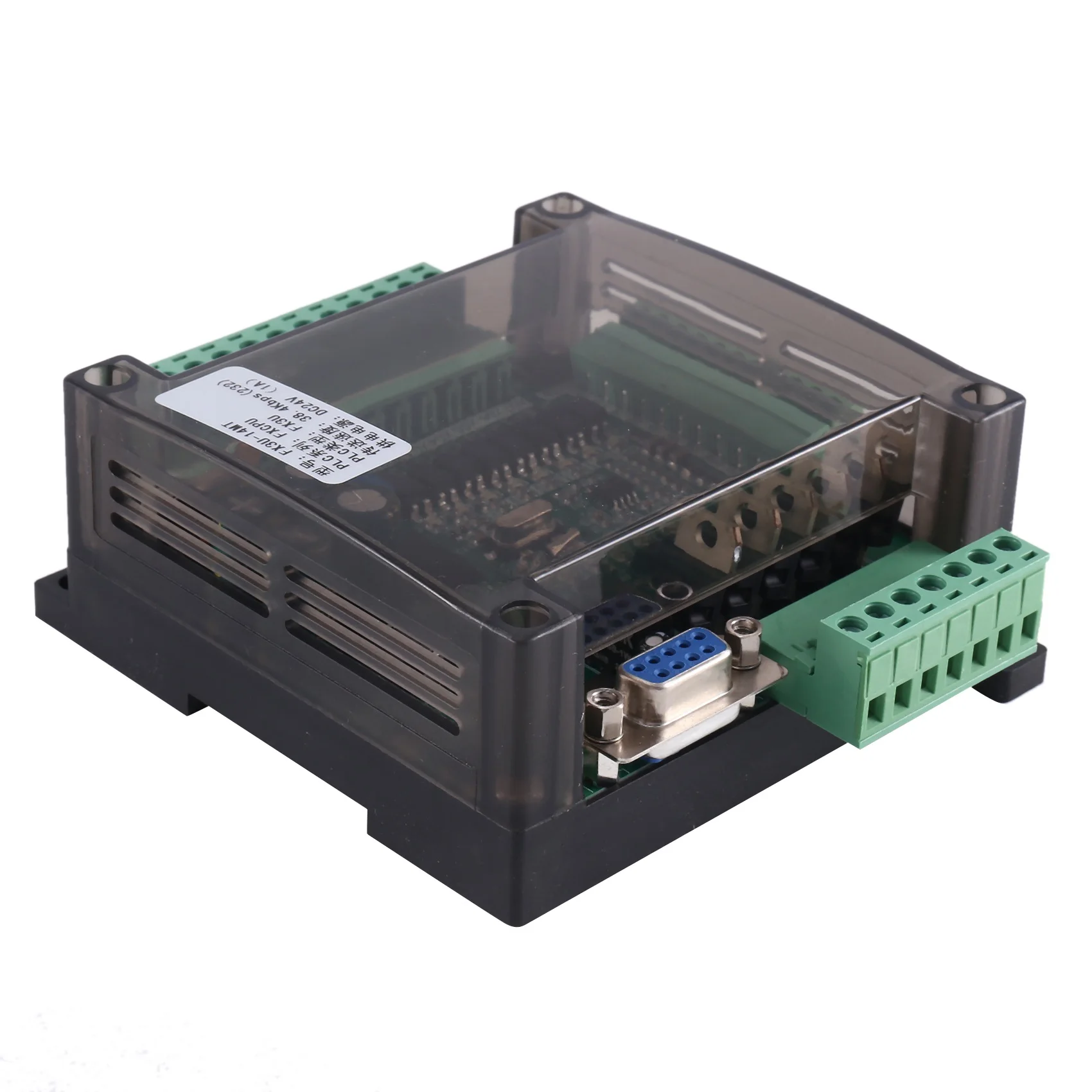 Фото BIGSALE-FX3U-14MT Совместим с промышленными ПЛК FX1N 2N, регистр данных Fx3U, 8 входов, 6 выходов, аналоговый модуль 6AD 2DA, Mo №5
