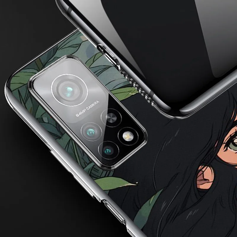 Милый чехол для телефона в стиле аниме Ins с изображением кошки Xiaomi Redmi Note 13 12S 12 11S 10