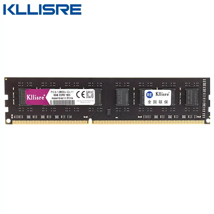

Kllisre DDR3 8GB ram 1600 1333 no ecc Desktop PC Memory 240pins System High Compatible