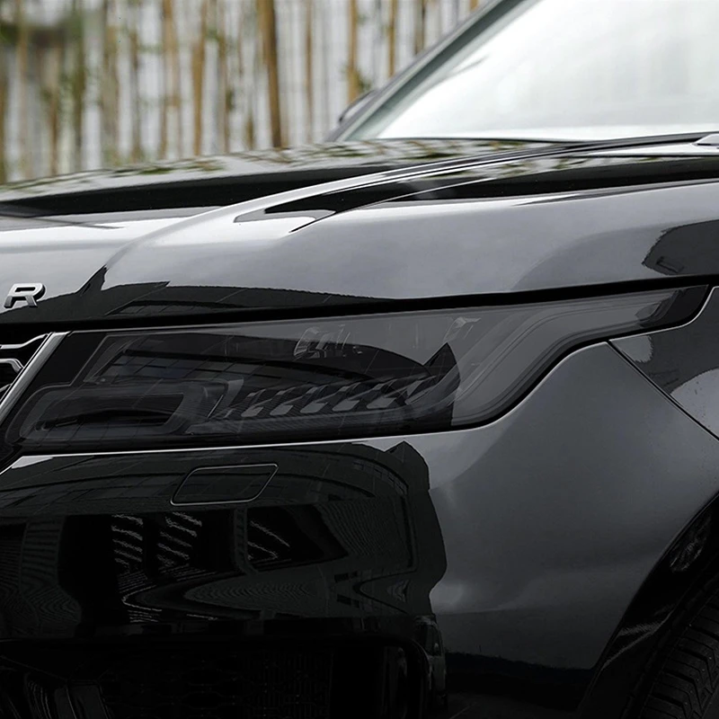 

2 Pcs Car Headlight Protective Film Restoration Transparent Black TPU Sticker For Range Rover Sport L494 2014-2020 Accessories