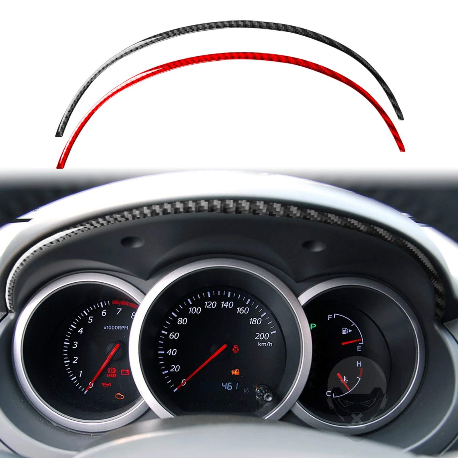 Для Suzuki Grand Vitara 2006-2013 автомобильные аксессуары из настоящего углеродного волокна