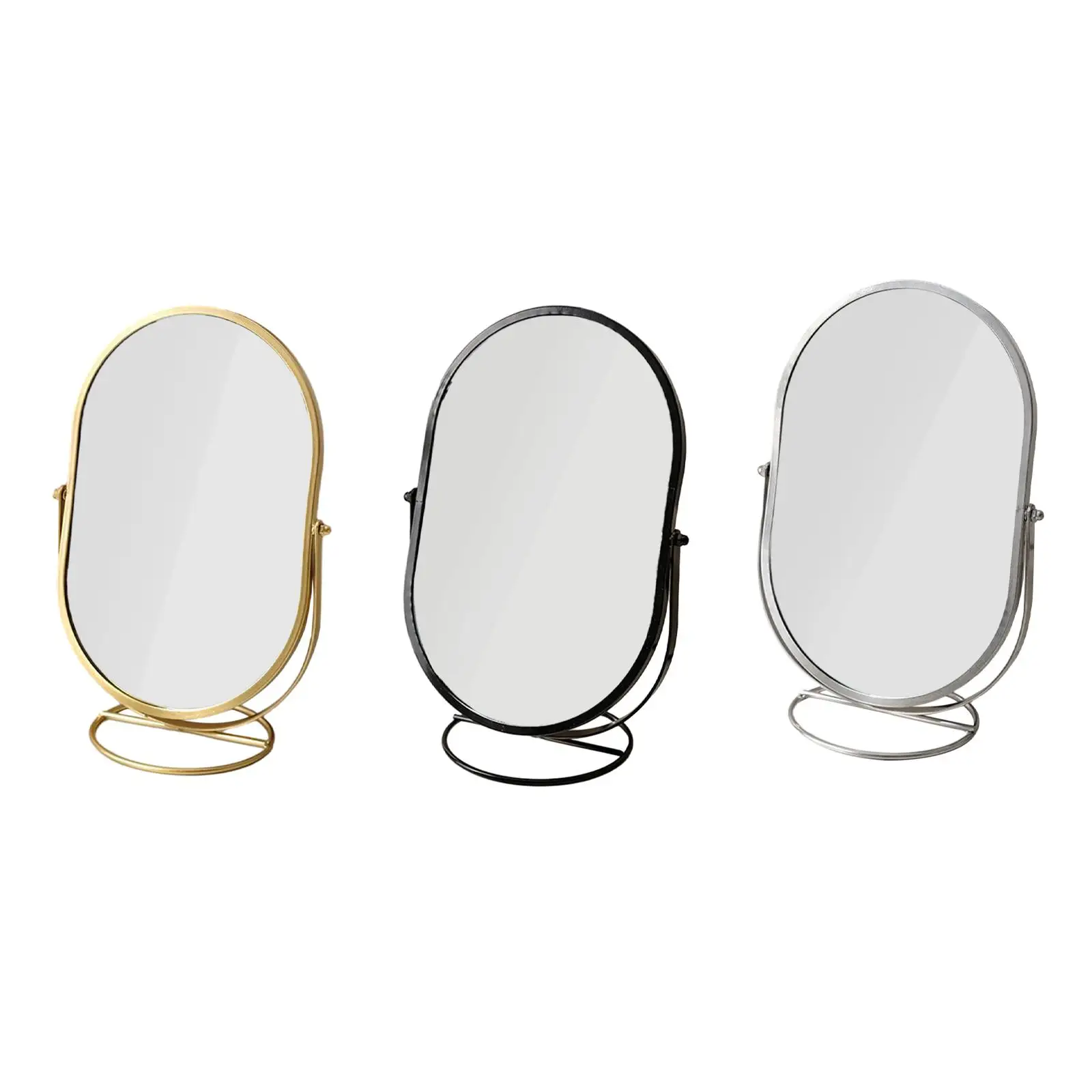 Настольное зеркало с подставкой настольное для макияжа вращающееся современное