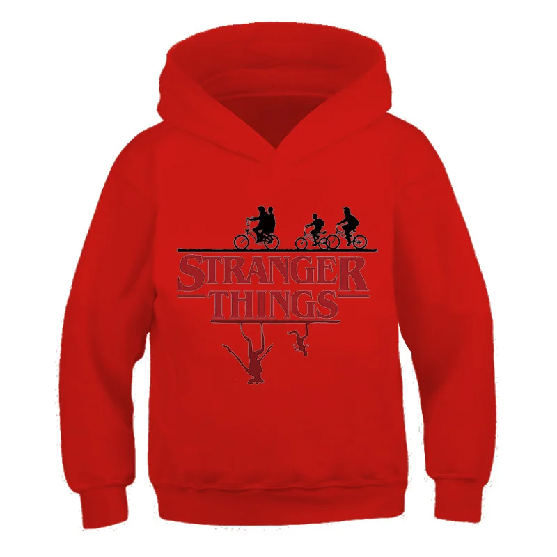 

Autumn Fashion Boys Girls Long Sleeve Children Stranger Things 4 Sweatshirt Cartoon Popular Hoodie Kids Hellfire Club Streetwear