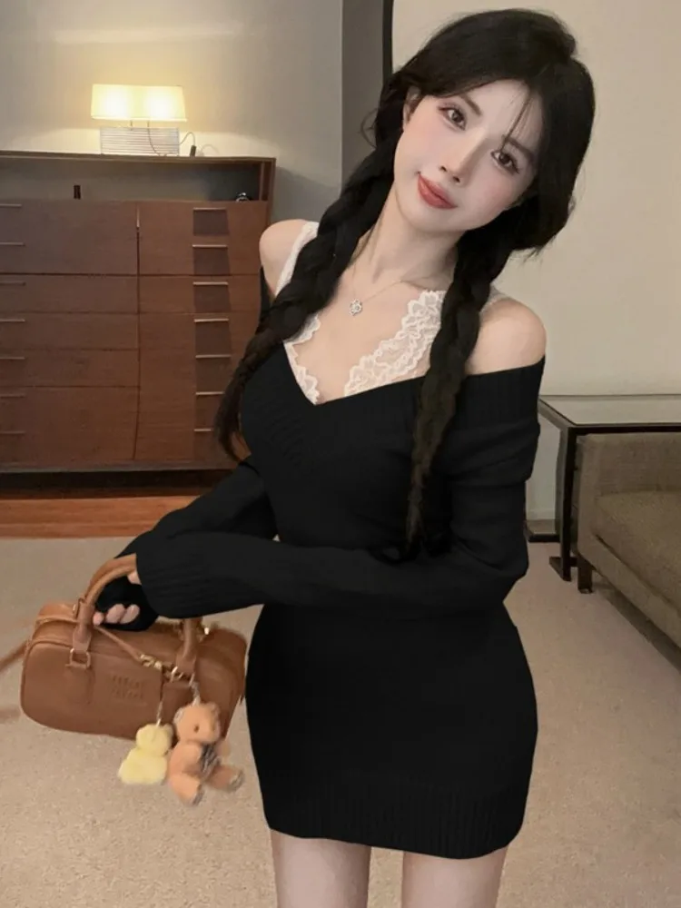 Плюс размер Корейский осенне-зимний корейский костюм с глубоким v-образным