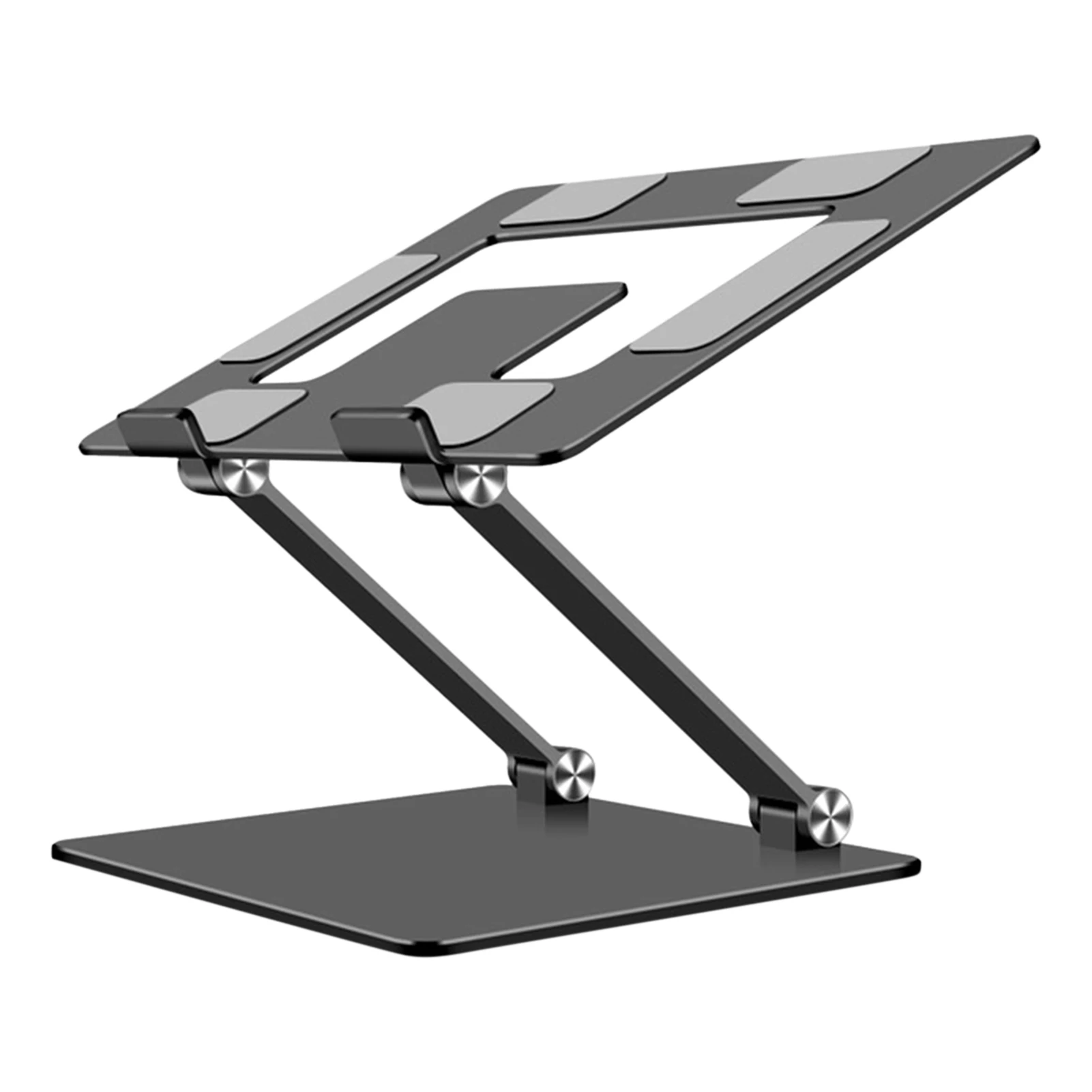 

Aluminum Alloy With Heat Vent Foldable Portable Non Slip Ergonomic Adjustable Height For Desk Laptop Stand Computer Accessories