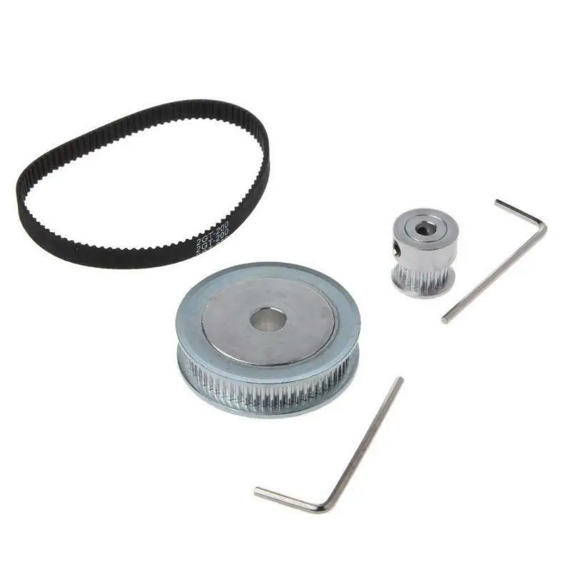 

GT 2timing Belt Closed Loop 200mm Pulley With 20 Teeth And 60 Teeth For Reprap Prusa MendelMax 3D Printers 2GT60T20T-200