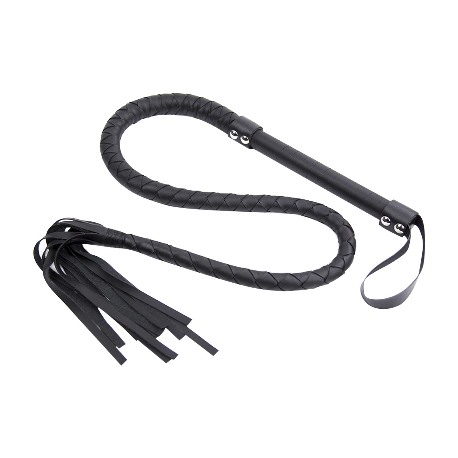 

Non Slip Handle Stage Performance Flogger Braided Horse Whip Outdoor Equestrian Racing Role Plays Sports Riding Crop Lash