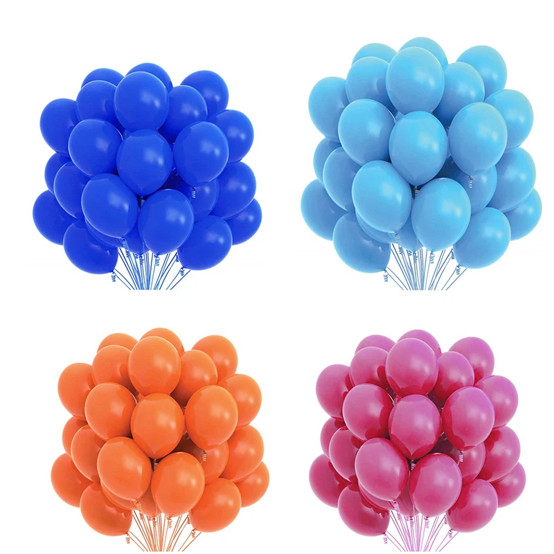 

10/20pcs Blue Purple White Latex Balloons Birthday Party Decor Kids Adult Wedding Decorations Helium Globos Baby Shower Ballon