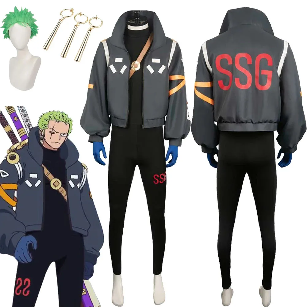 Костюм роророноа Зоро для косплея фантазия эггаад остров Маскировка парик