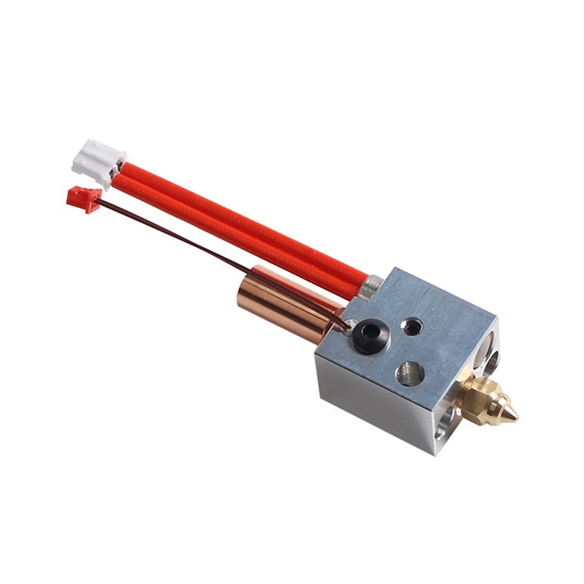 Фото A27U Hot SV06 Plus Hotend Kit Металлический комплект Hotend с высоким расходом 0,4 мм Латунное сопло Аксессуары для 3D-принтера для SV06 Plus SV07 SV07 Plus №1