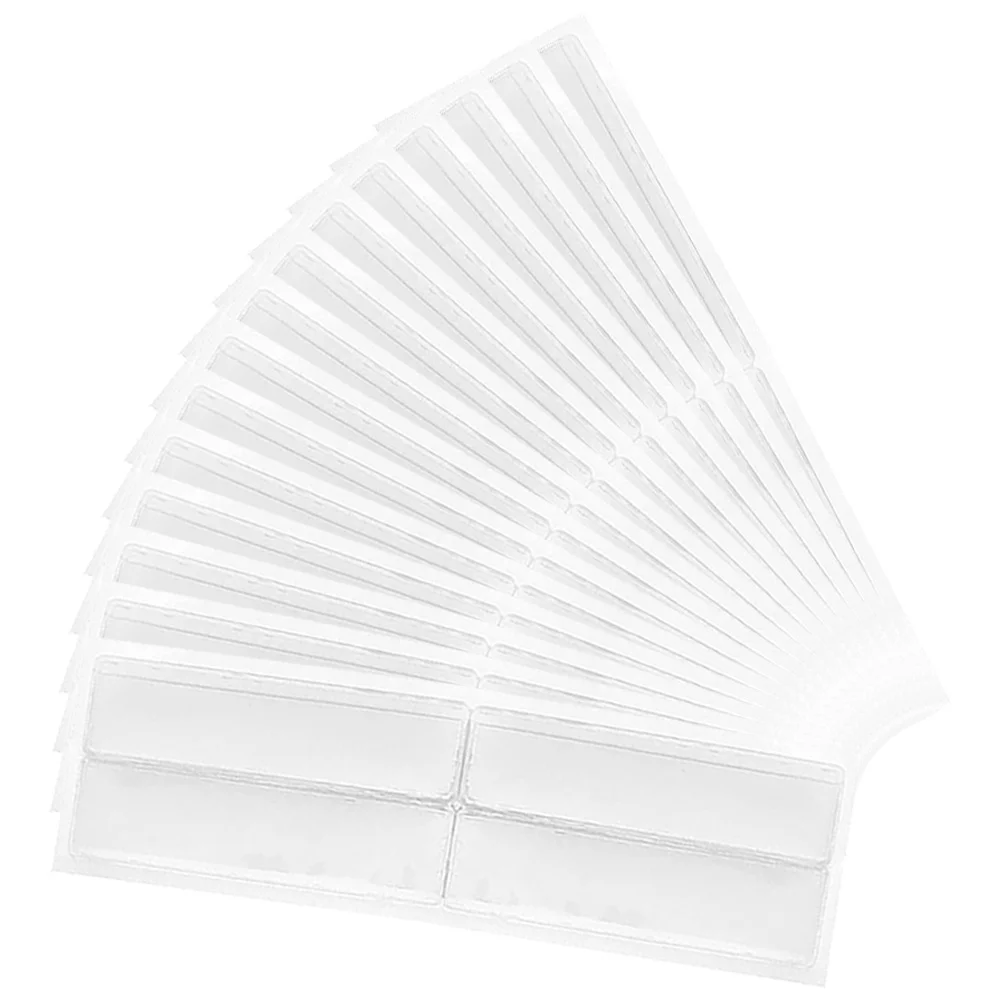 

4 Sheets Label Storage Pockets Clear Label Bags Delivery Box Card Sleeves Multi-use Clear Cards Pockets