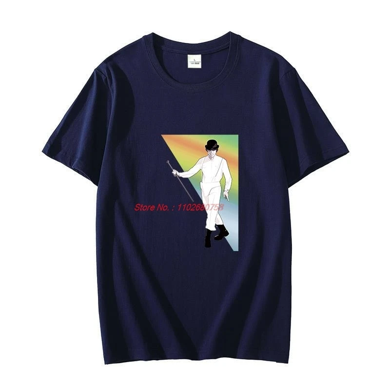 A Clockwork Orange Alex Droogs Ultraviolence Kubrik Korova Milk Uhrwerk Летняя хлопковая футболка с рисунком