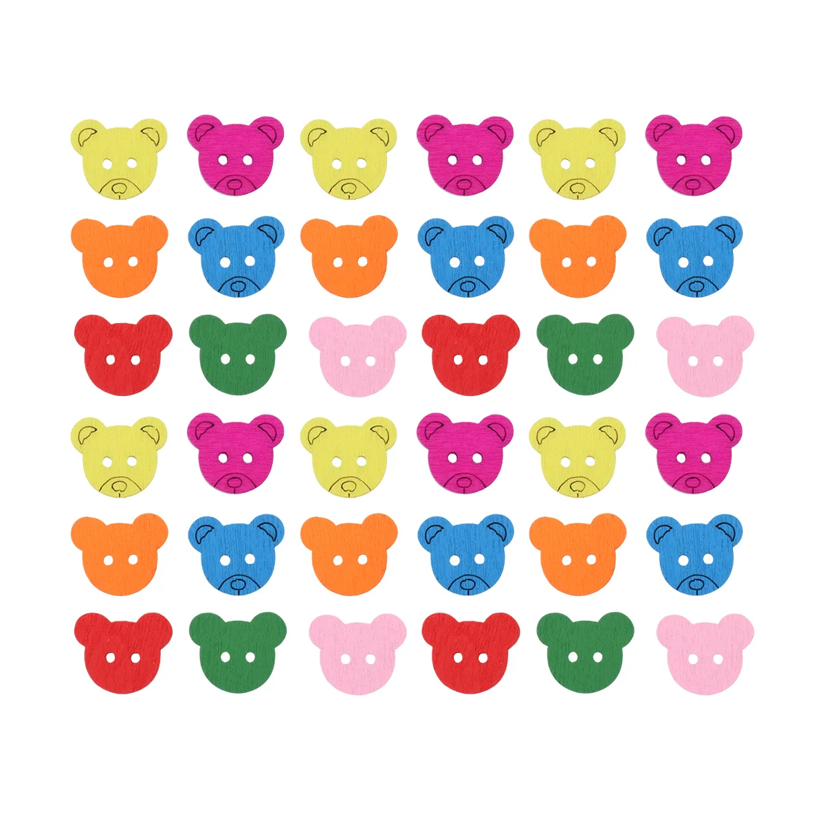 

Buttons Button Wood Sewing Wooden Animaldiy Crafts Kids Craft Delicate Scrapbooking Ornament Leaves Shapedcat Cartoon Two Holes