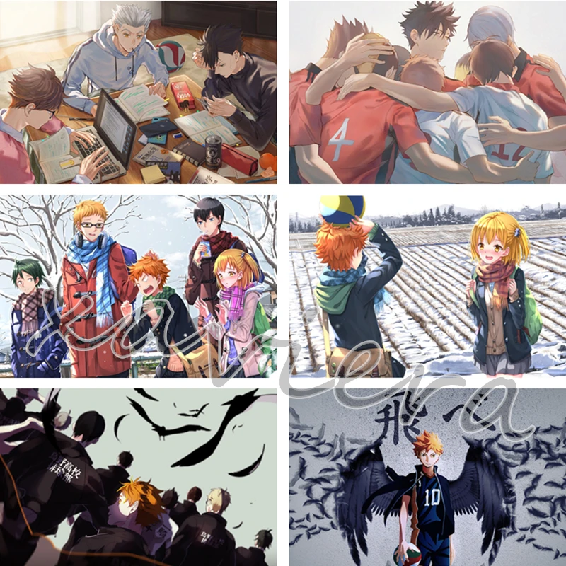 

Японское Аниме Haikyuu Алмазная вышивка 5D «сделай сам» алмазная живопись полная квадратная Круглая Мозаика Набор для вышивки крестиком домашн...