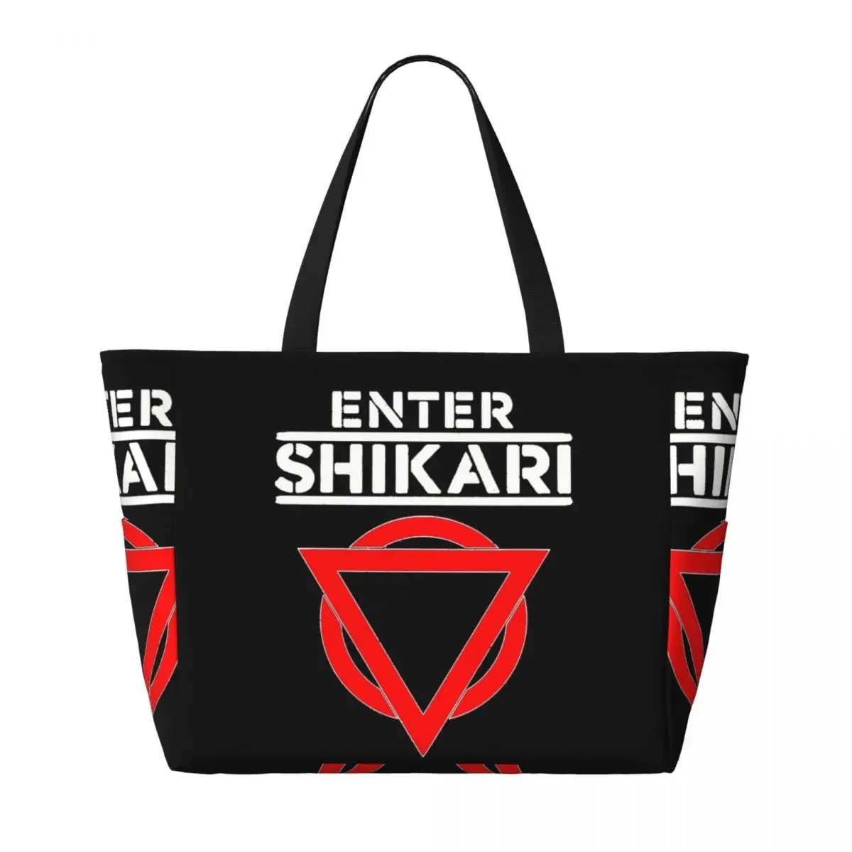 Пляжная сумка-тоут с графическим принтом рок-группы Enter Shikari, большая спортивная сумка для спортзала и йоги, женская дорожная сумка, сумка для фитнеса (art.: 3920dc6571d61) - 3920dc6571d61