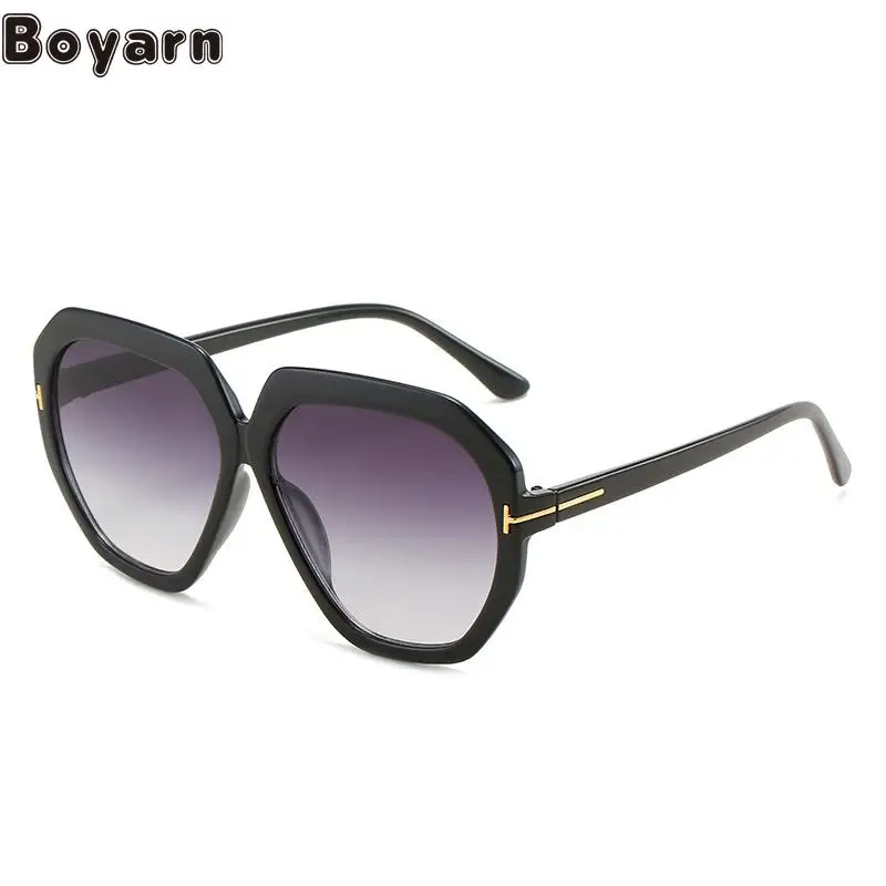 

Boyarn New T-shaped Sunglasses Large Frame Leopard Print Steampunk Sunglasses Eyewear Eyewear Men's And Women's