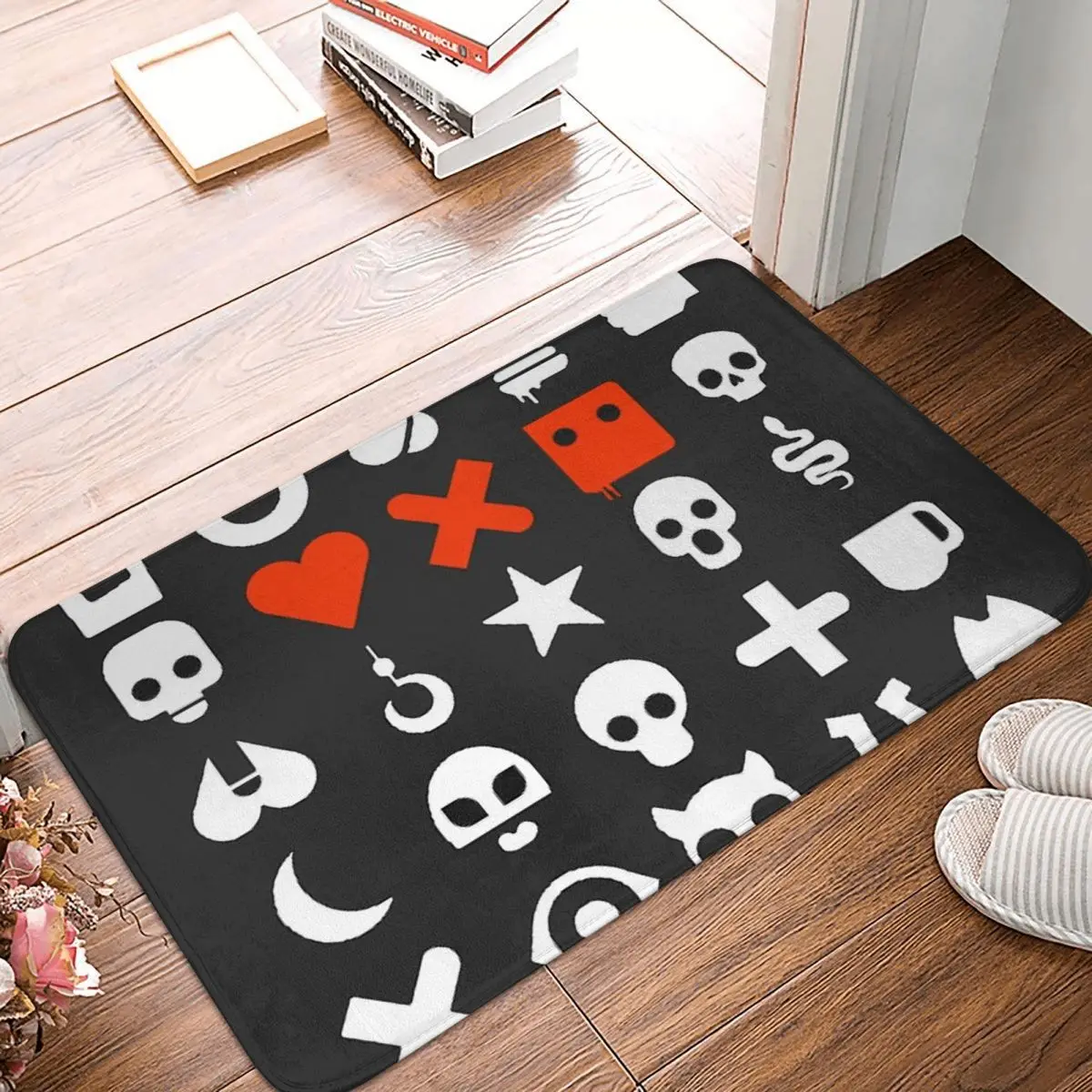 

Противоскользящий коврик для входной двери с надписью Love Death