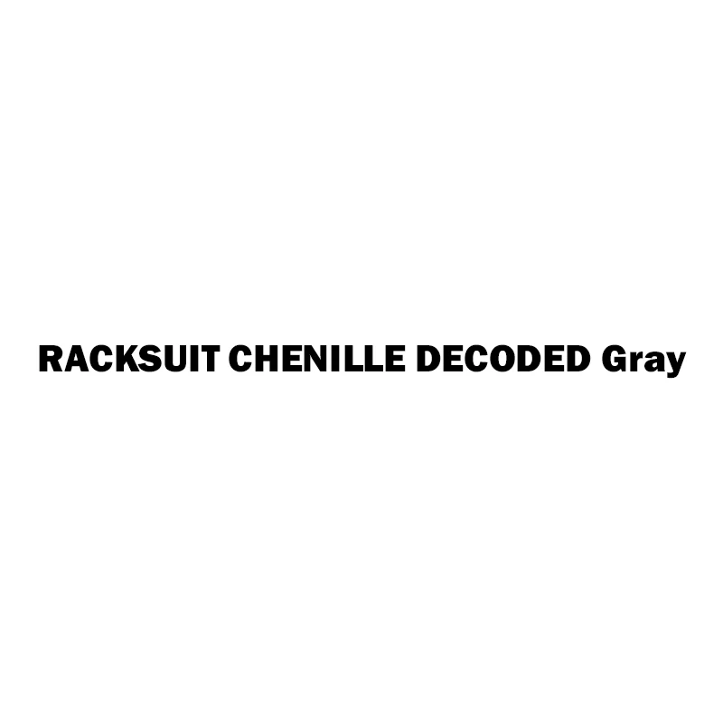 

Серо-серый шениль RACKSUIT