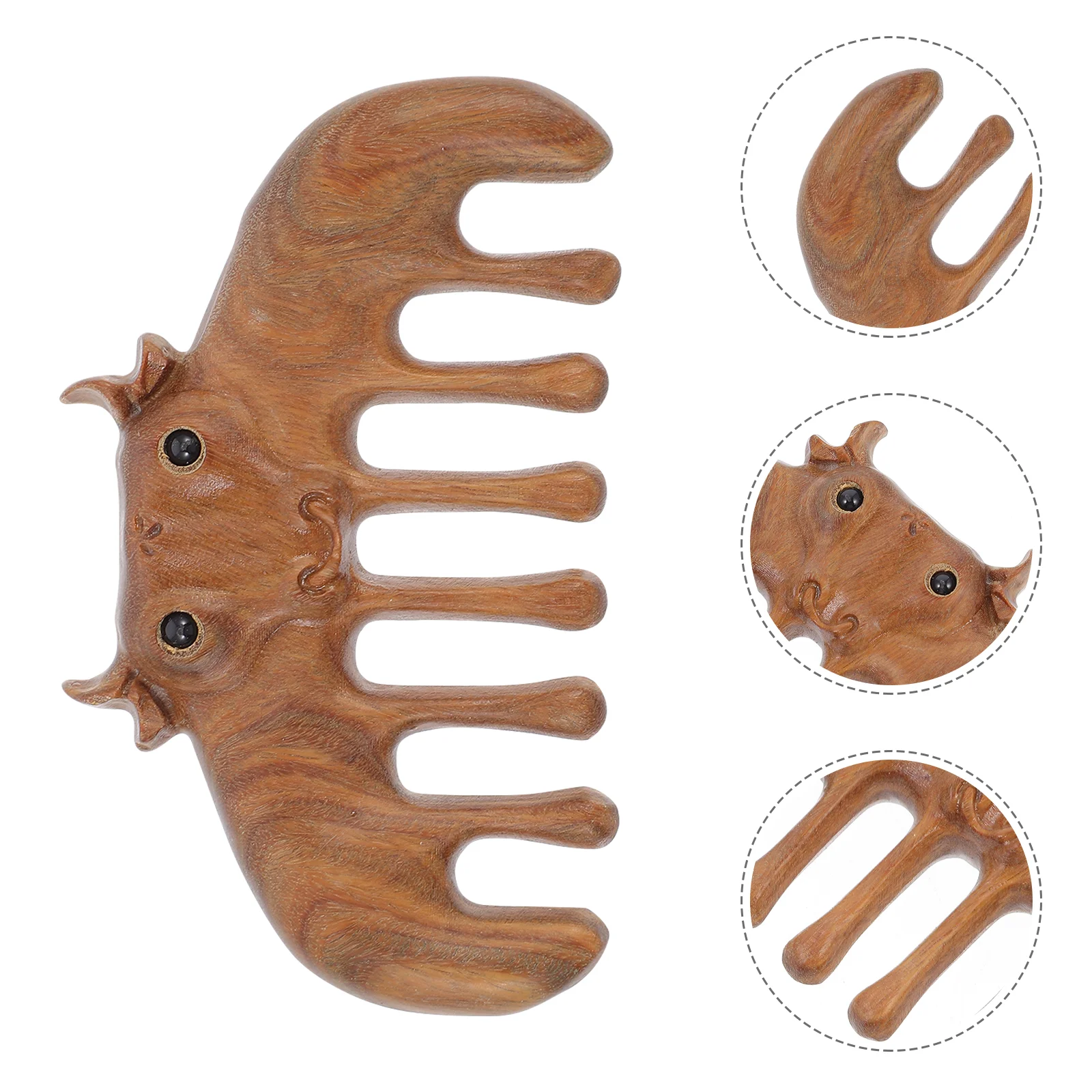 

1Pc Handheld Comb Tool Scalp Massager Comb for Home (Green)