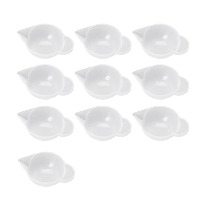 

10 шт., силиконовые диспенсеры для форм, мини мерные чашки, инструменты модуляции для рукоделия из эпоксидной смолы