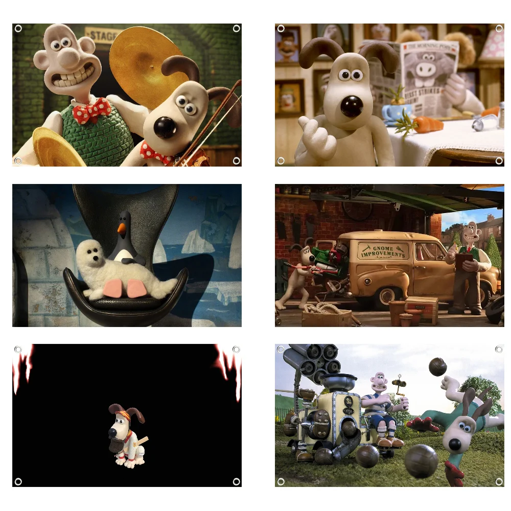 W-WallaceS CUTE G-Gromit Flag Indoor Outdoor Decorative Wall Art Decor Corporate Printing Tapestry Banner