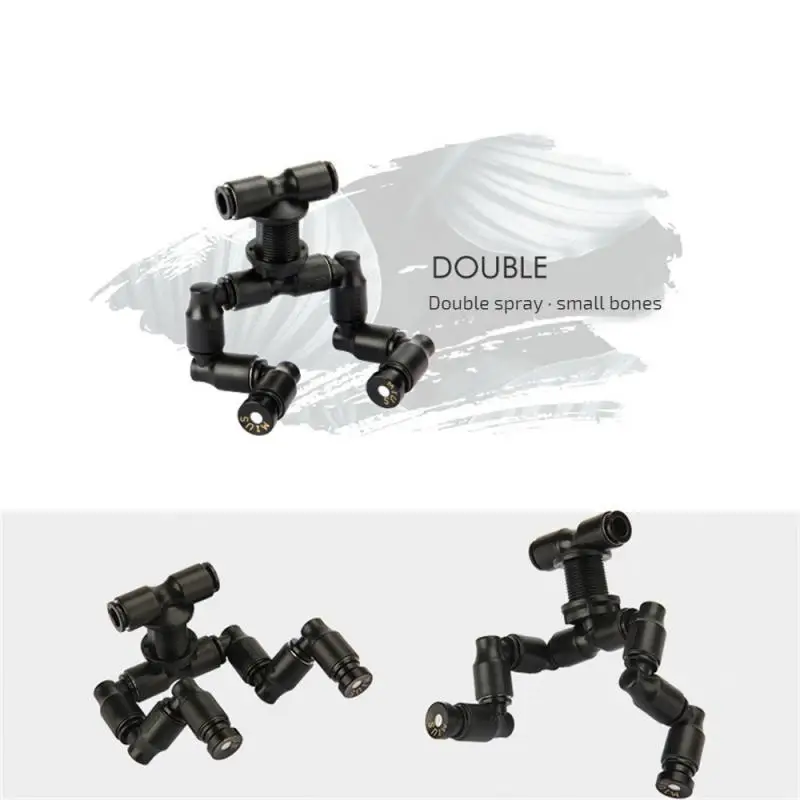 

Cooling Spray Nozzle Ecological Rainforest Cylinder Landscaping Climbing Pet Breeding Box Double-head Atomization Mini Spray