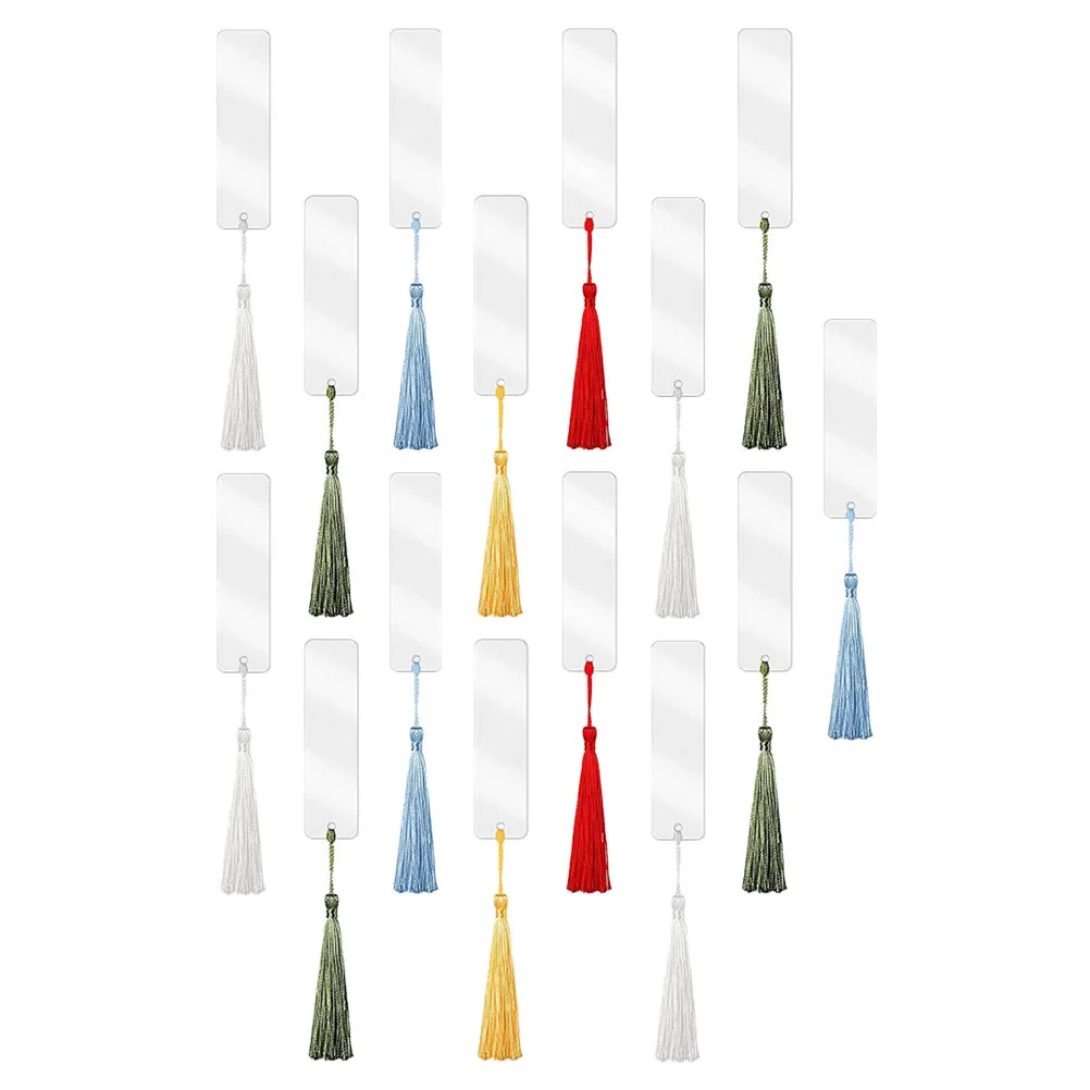 

Bookmark Bookmarks Diy Acrylic Blanks Blank Tassels Bulk Sublimation Clear Kit Labels Reading Keychain Supplies Kids Adults