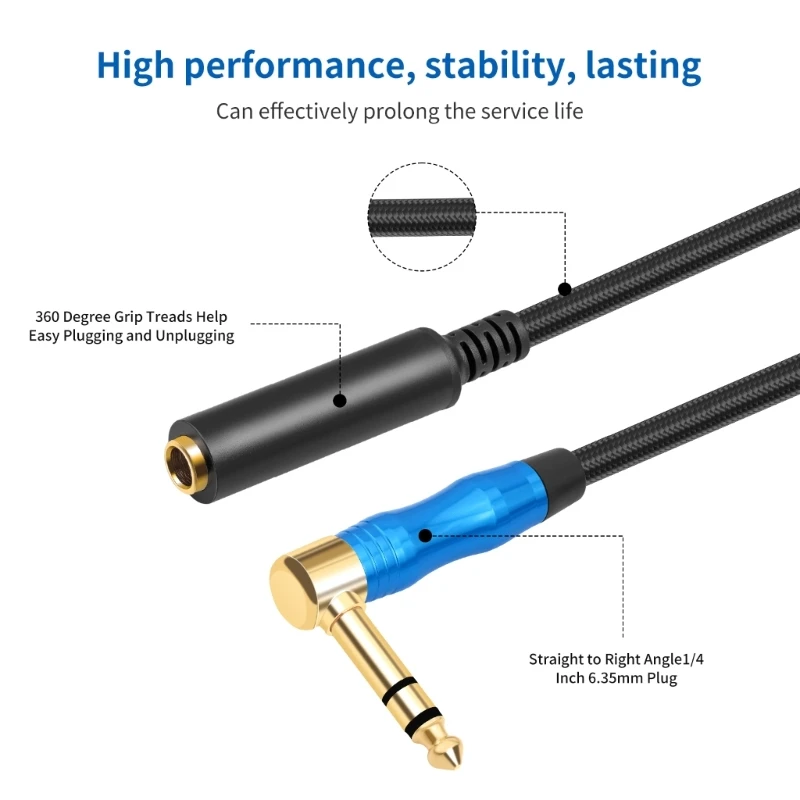 M17B 6 35 мм стерео слуховой удлинитель металлические разъемы для инструментов
