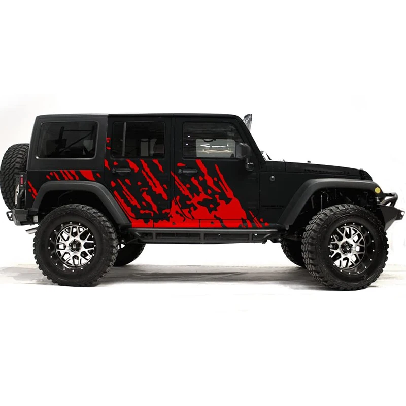 Наклейка на автомобиль Jeep Decal | Набор графических боковых треков шины Наклейки