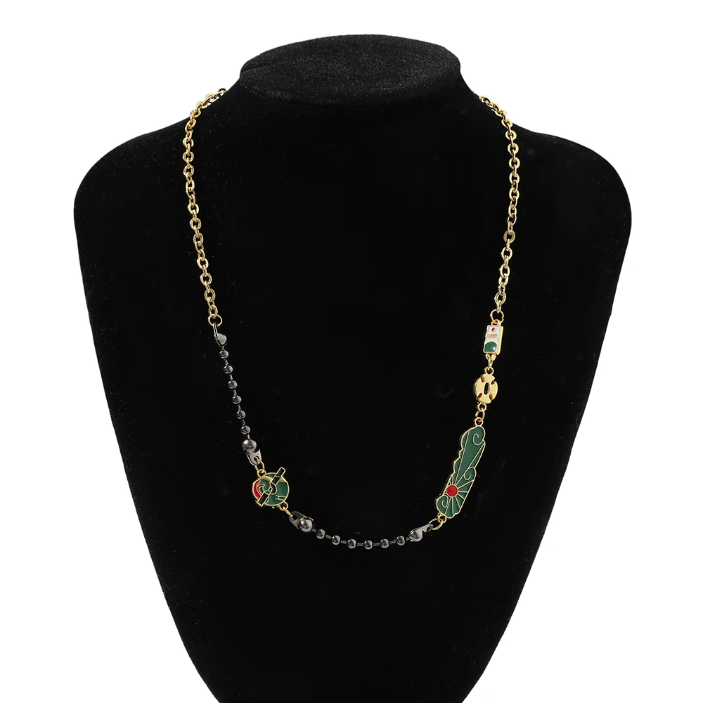 Аниме ювелирные изделия металлическое ожерелье для женщин и мужчин рассекающее