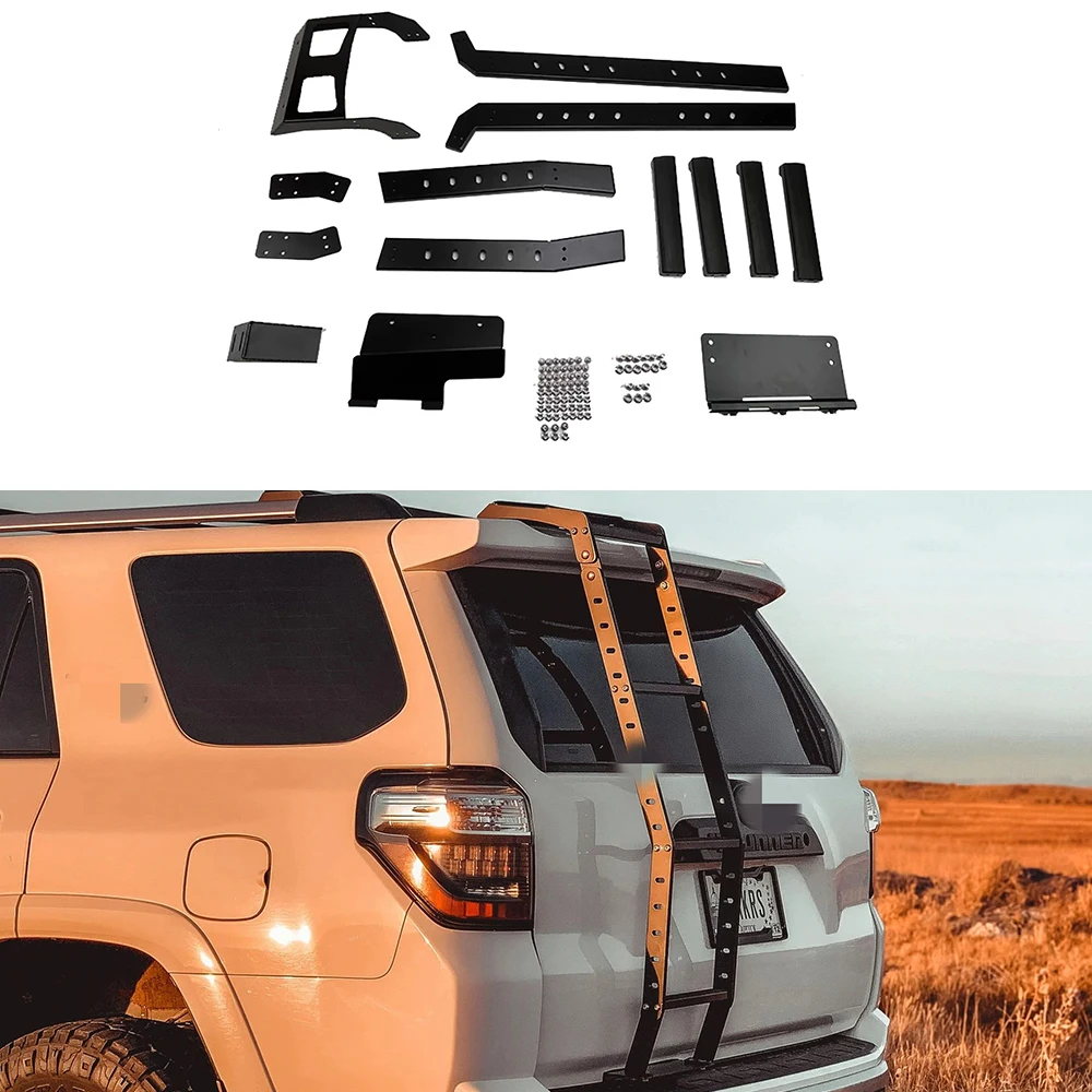 car 4x4 pickup accessories truck auto parts steel ladder with step for toyota 4runner 2010-2022 offroad modified