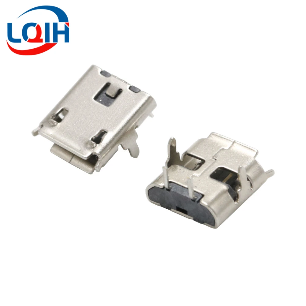Фото 10 шт. Micro USB 2 5-контактный разъем, гнездо DIP SMD для телефонов, планшетов, колонок и т. Д., зарядный порт, разъем питания v8, штепсельная вилка №5