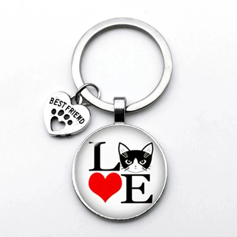 

Брелок для ключей с изображением кошек и кошек